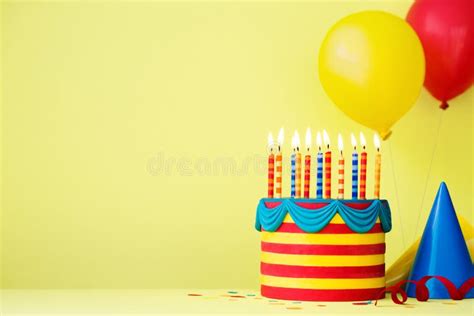 Colorful Birthday Party Background Stock Image Image Of Fondant