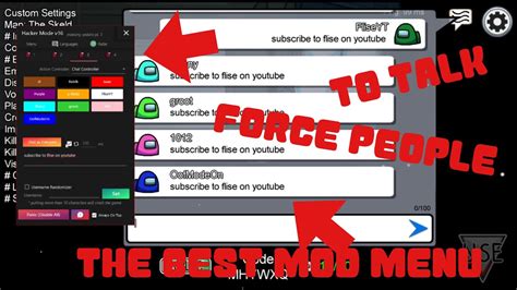 Download among us mod menu v.18.2. THE BEST #1 AMONG US MOD MENU IOS/PC/ANDROID - YouTube