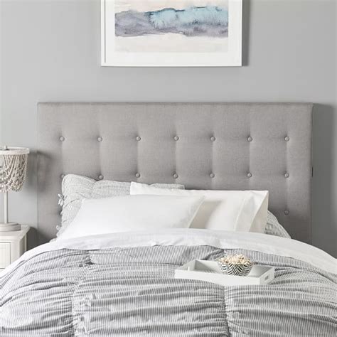 Full Queen Tufted Tech Smart Dorm Headboard Pottery Barn Teen