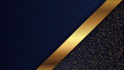 Luxury Dark Blue Background With Glowing Golden Dots 6469243 Vector Art