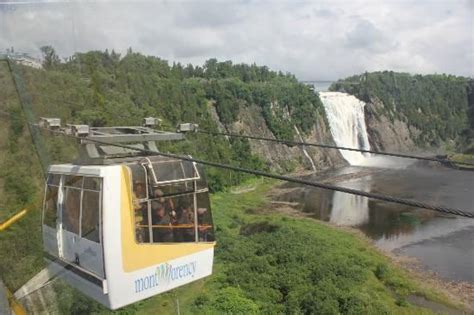 Ride The Montmorency Falls Cable Car Quebec City Canadian Cruise