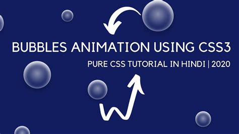 Pure Css Animated Bubbles Using Html Css Code4education 2020