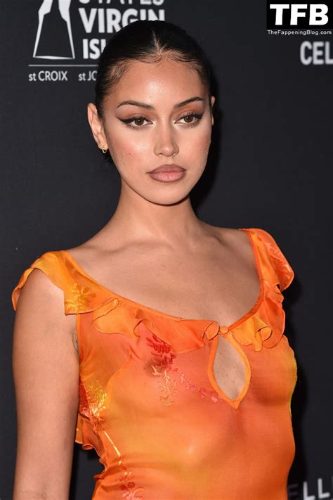 Cindy Kimberly Displays Her Nude Tits In A See Through Dress At The Sports Illustrated Swimsuit