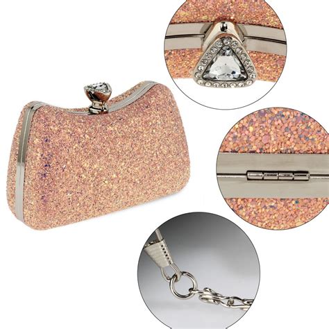 Wholesale Pink Hard Case Diamante Clutch Bag Agc00360a