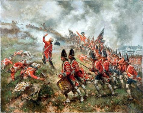 Military Paintings British Grenadiers At The Battle Of Bunker Hill