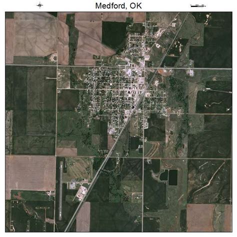 Aerial Photography Map Of Medford Ok Oklahoma