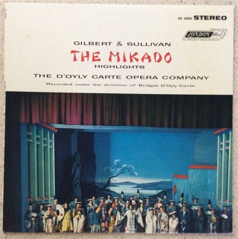 “gilbert And Sullivan The Mikado Highlights” Lp Album London Os 25903 Ebay