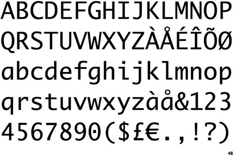 Fontscape Home Dimensions Fixed Width Sans Serif