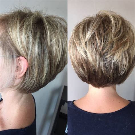 2024 Popular Rounded Tapered Bob Hairstyles With Shorter Layers