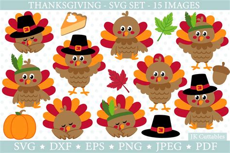 Thanksgiving Svg Cut Files For Crafters Turkey Svg Fall 703819