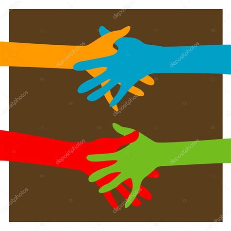 Hands Together Stock Vector Image By ©dip2000 58942493