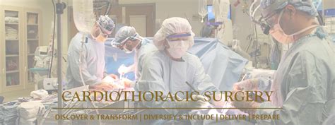 Cardiothoracic Surgery Department Of Surgery