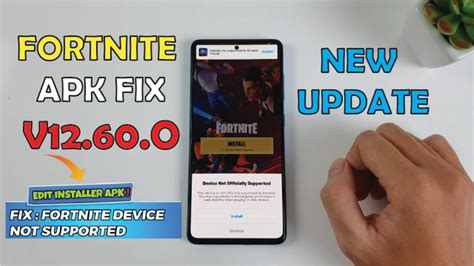 How To Install Fortnite Apk Fix Device Not Supported For Samsung