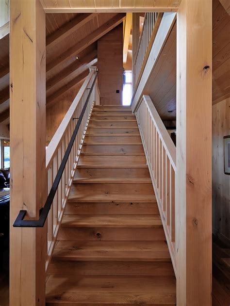 Wrought iron staircase in the cottage. Best Cottage Stairs Design Ideas & Remodel Pictures | Houzz