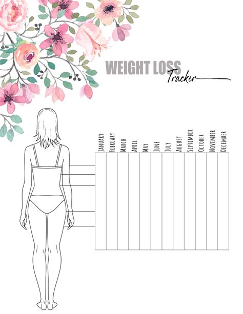 Free Printable Weight Loss Journal Template PRINTABLE TEMPLATES