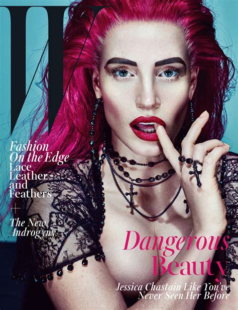 Omg Its Ronald Meets Jem Jessica Chastain Covers W Magazine Omg Blog The Original
