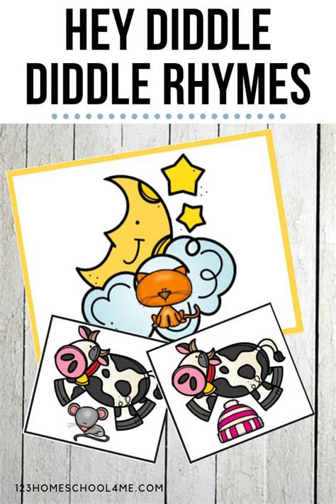 Hey Diddle Diddle Printable Rhyming Activities Nursery Rhymes