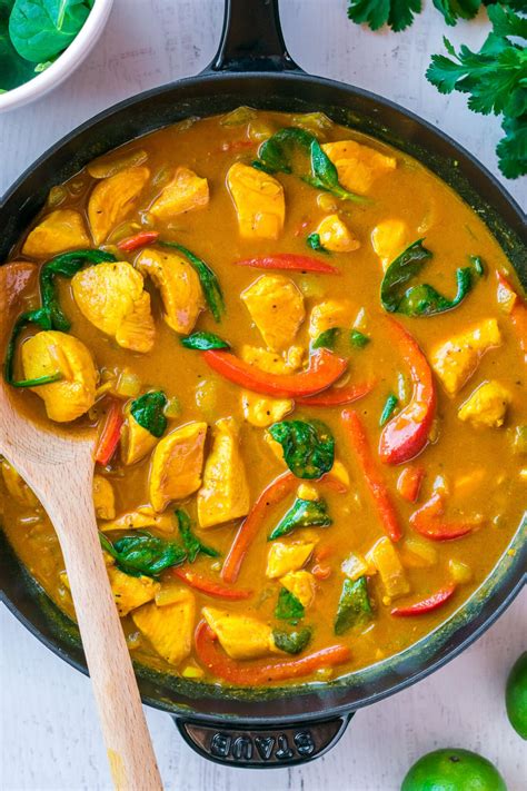 Coconut Chicken Curry 30 Minute Recipe Easy And Healthy Dinner Idea
