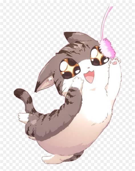 Transparent Cat Love Clipart Chibi Cute Anime Cat Hd Png Download Vhv