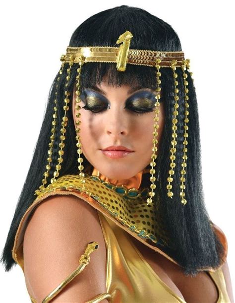 Cleopatra Headdress Gold Queen Beads Sequin Roman Egyptian 2pc Fancy Dress Set Unbranded Party