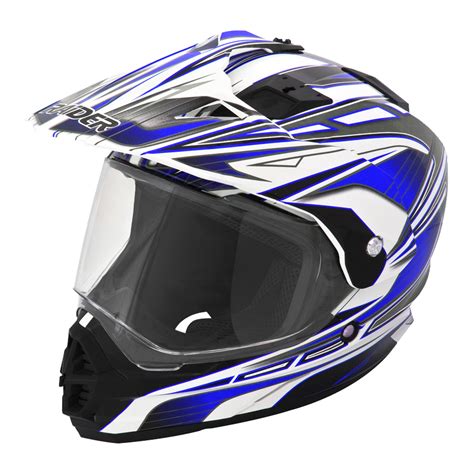 Great savings & free delivery / collection on many items. Adult Raider Edge Dual Sport Helmet MX ATV Dirt Bike Off ...