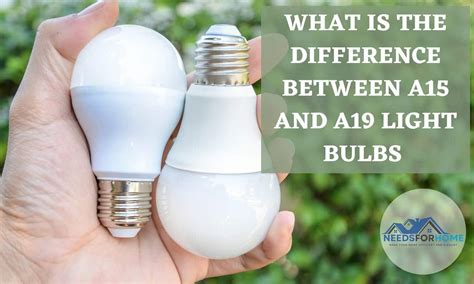 What Is The Difference Between A15 And A19 Light Bulbs Compared