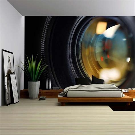 It is economical and comes in so many different prints and colours there's a design this is a relatively simple process (in comparison to paintable wallpaper) but one that you want to get right. Amazon.com: wall26 - Camera Lens Close Up - Removable Wall ...