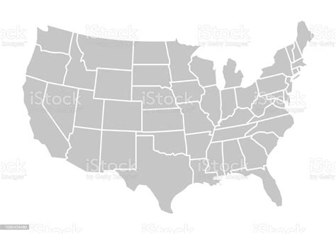 Usa Map Stock Illustration Download Image Now Istock