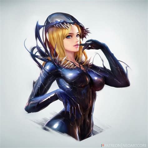 neoartcore in 2020 superhero art venom art venom girl