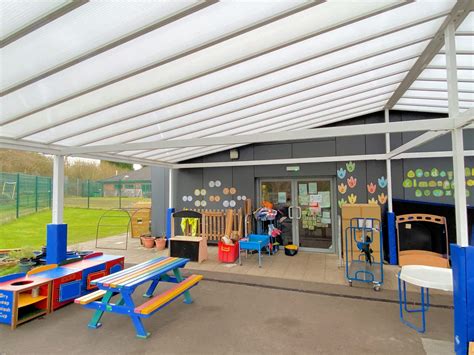 Mauldeth Road Primary School Second Canopy Installation Large Span
