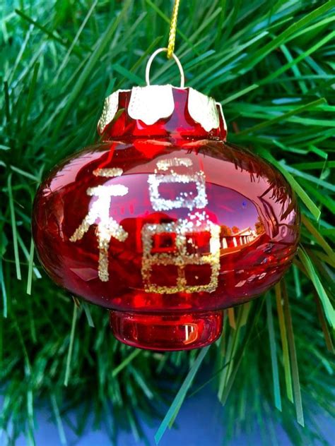 Vintage Chinese~japaneseasian~all Glass ~ Christmas Glass Ornament