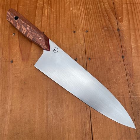 Alma Knife Co 190mm Gyuto 15n20 Migaki Leopard Wood Bernal Cutlery