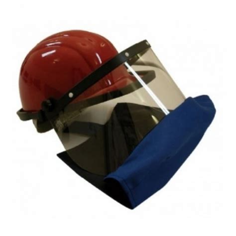 clydesdale arc flash hard hat visor with apron uk