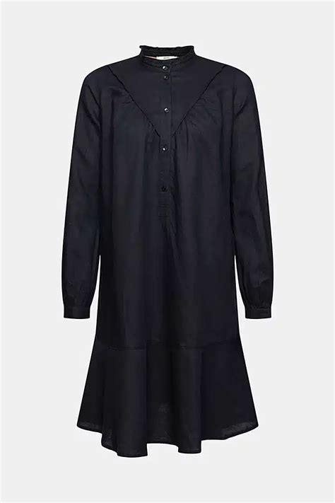 buy esprit linen dress black scandinavian fashion store