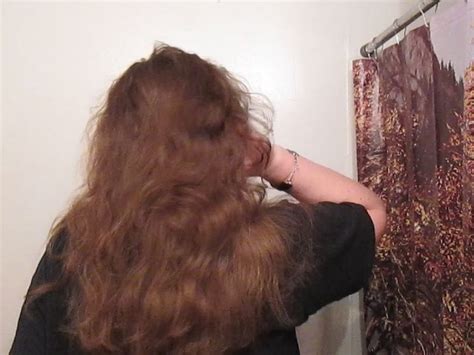 Hair Journal Combing Long Curly Strawberry Blonde Hair