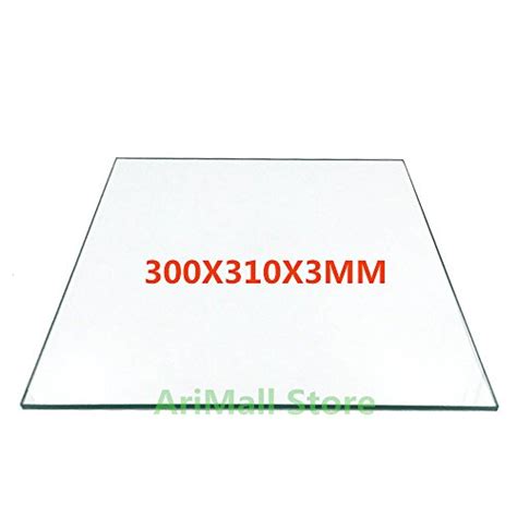 Jillier 3d Printer Parts Large Size Printing Borosilicate Glass Plate 300x310 Mm Build Plate 3mm