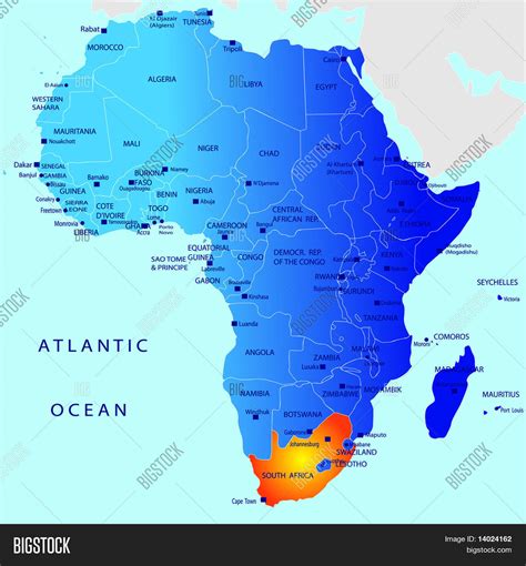 Political Map South Africa Vector And Photo Bigstock