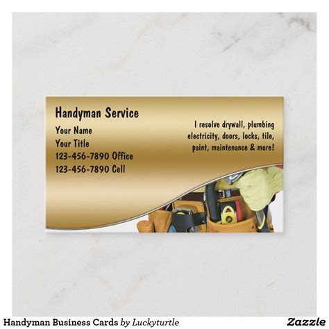 15% off with code zazpartyplan. Handyman Business Cards | Zazzle.com | Handyman business ...