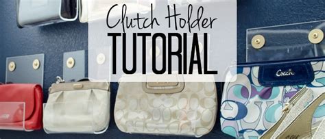 In case you don't know, handbag hangers (also called bag holders or purse hooks or other similar did you find this diy handbag hooks tutorial helpful? DIY Purse Organizer {Acrylic Clutch Holder Tutorial} - Polished Habitat