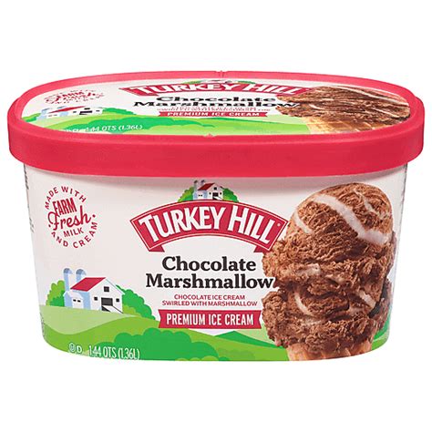 Turkey Hill Ice Cream Chocolate Marshmallow Premium Qt Frozen