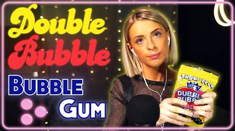 [asmr] Gum Chewing Bubble Blowing American Dubble Bubble Gum Youtube