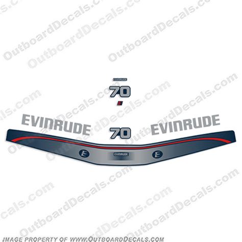 Evinrude 70hp Decal Kit 1997 1998