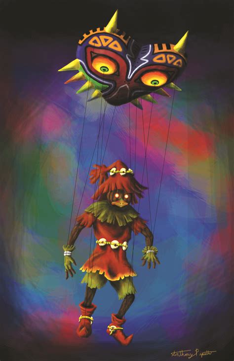 Original Design Of Skull Kid As The Majoras Mask Puppet Created By