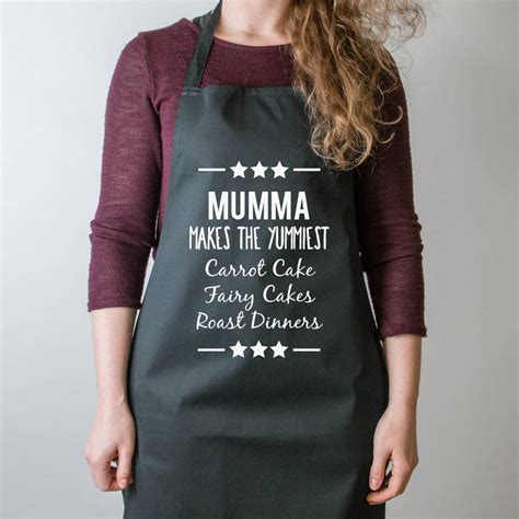Mum Makes Personalised Mothers Day Apron By Able Labels