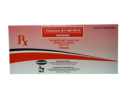 Vitamins Bb6b12 Neurobe Harmann Pharma