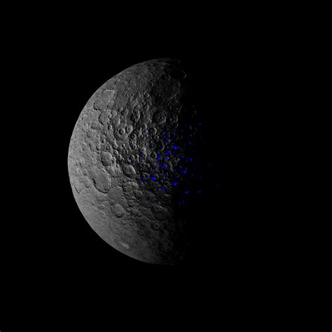 Ceres Shadowed Craters Over Time