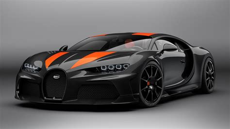 Much more than just a sinister black paint scheme with orange racing stripes. Bugatti Chiron Super Sport 300+ revealed as world's ...
