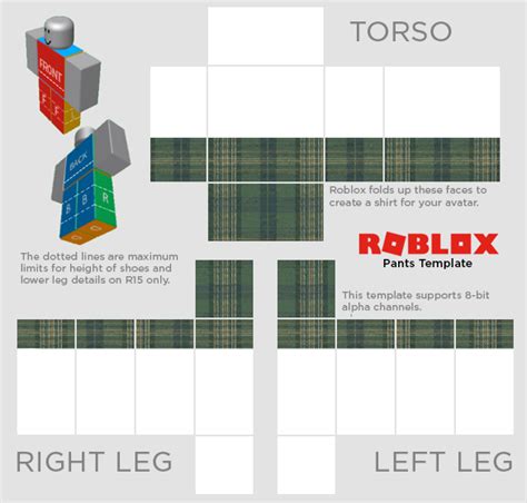 Roblox Transparent Pants Template