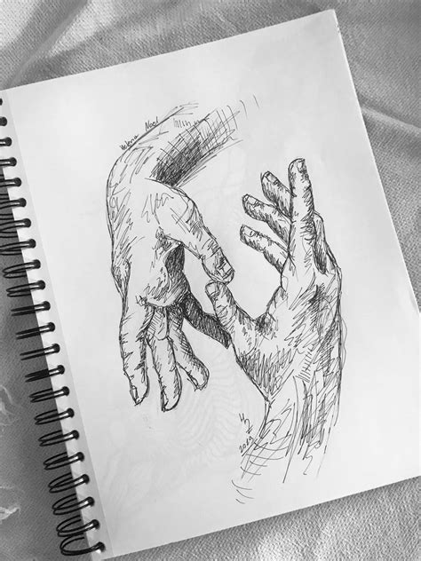 Desenho Mãos Helenanoel Artsyhn Art Sketchbook Art A Level Art