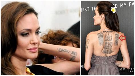 Angelina Jolies Tattoos Its Meaning Revealed Has A Bengal Tiger Iwmbuzz